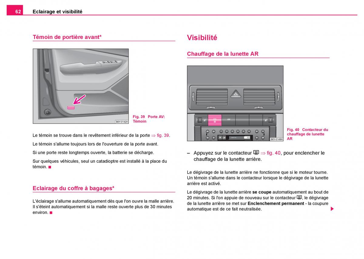 Skoda Fabia I 1 manuel du proprietaire / page 63