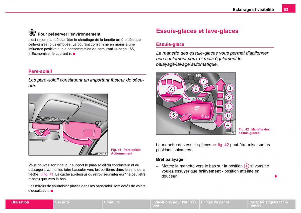 Skoda Fabia I 1 manuel du proprietaire / page 64