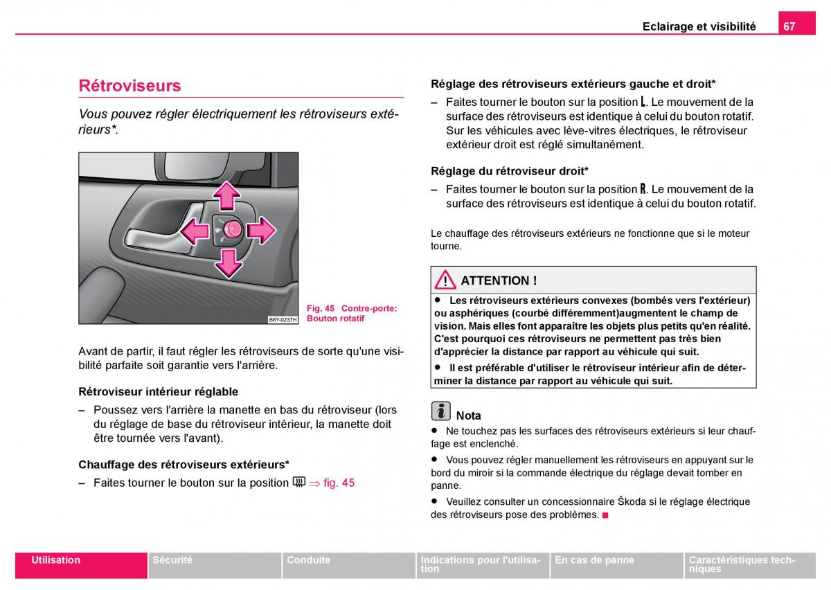 Skoda Fabia I 1 manuel du proprietaire / page 68