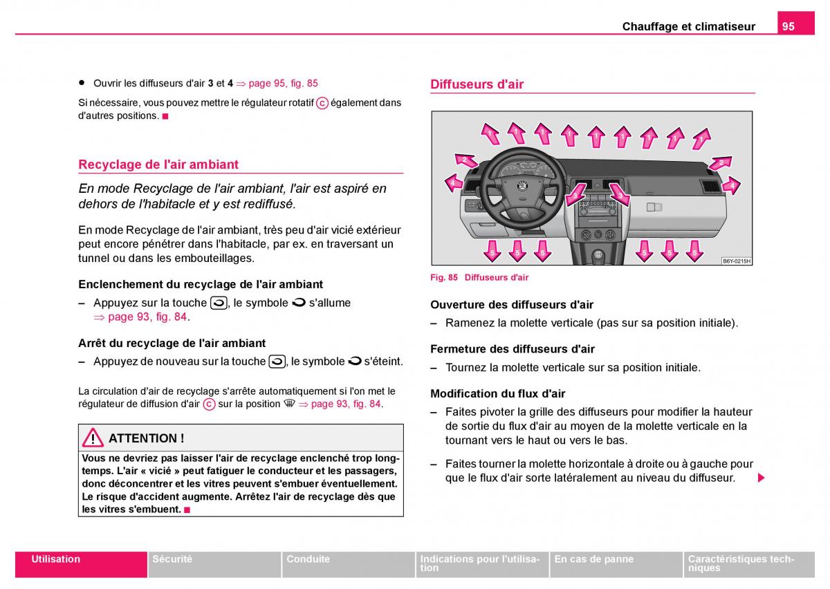 Skoda Fabia I 1 manuel du proprietaire / page 96