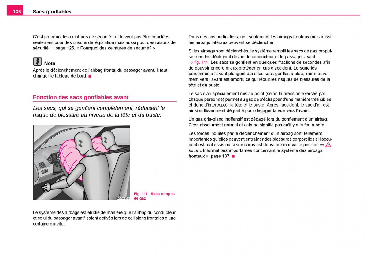 Skoda Fabia I 1 manuel du proprietaire / page 137