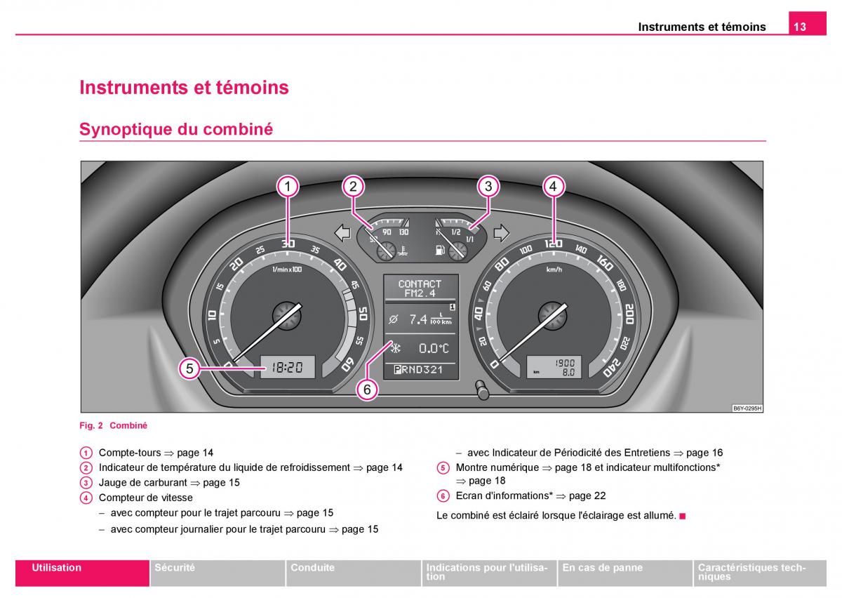 Skoda Fabia I 1 manuel du proprietaire / page 14