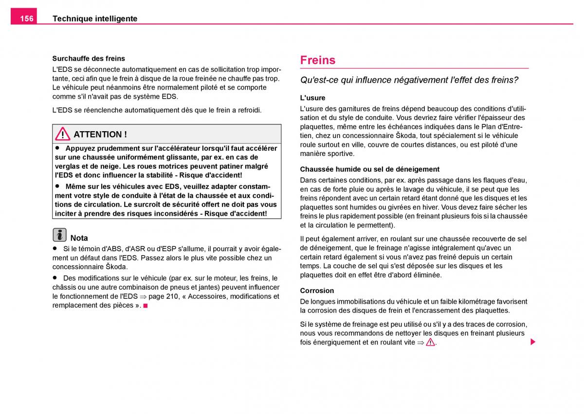 Skoda Fabia I 1 manuel du proprietaire / page 157