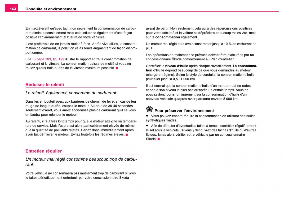 Skoda Fabia I 1 manuel du proprietaire / page 165