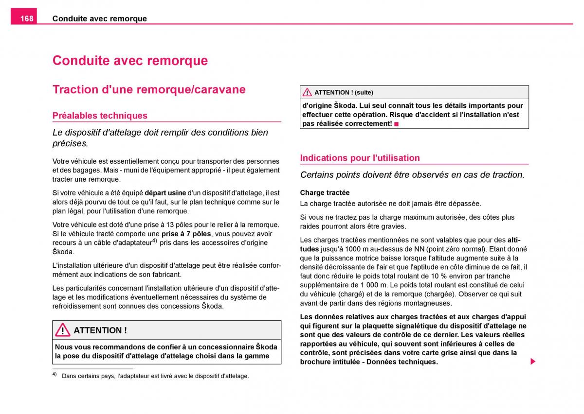 Skoda Fabia I 1 manuel du proprietaire / page 169