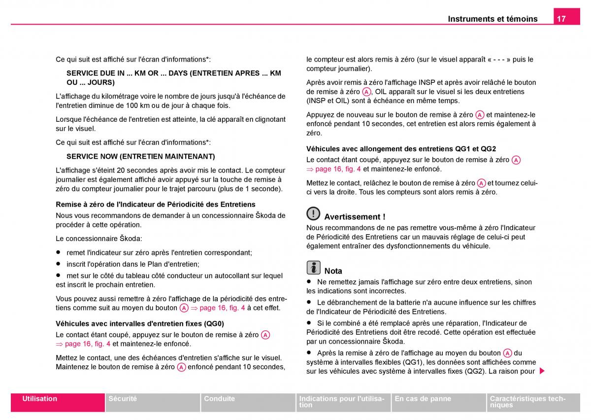 Skoda Fabia I 1 manuel du proprietaire / page 18