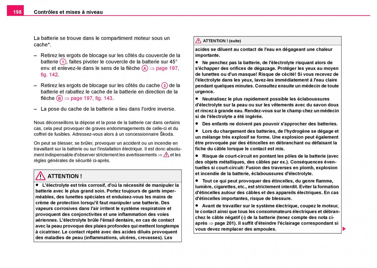 Skoda Fabia I 1 manuel du proprietaire / page 199