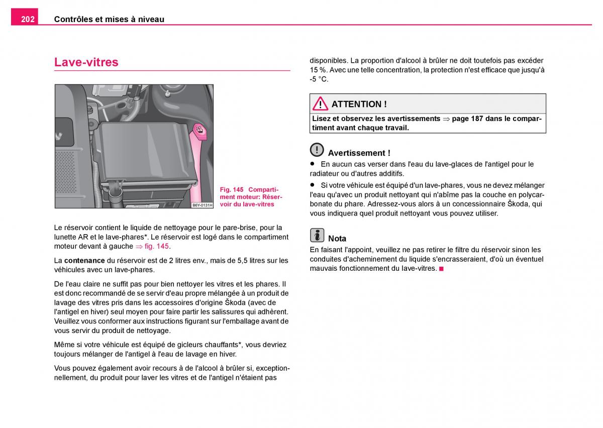 Skoda Fabia I 1 manuel du proprietaire / page 203