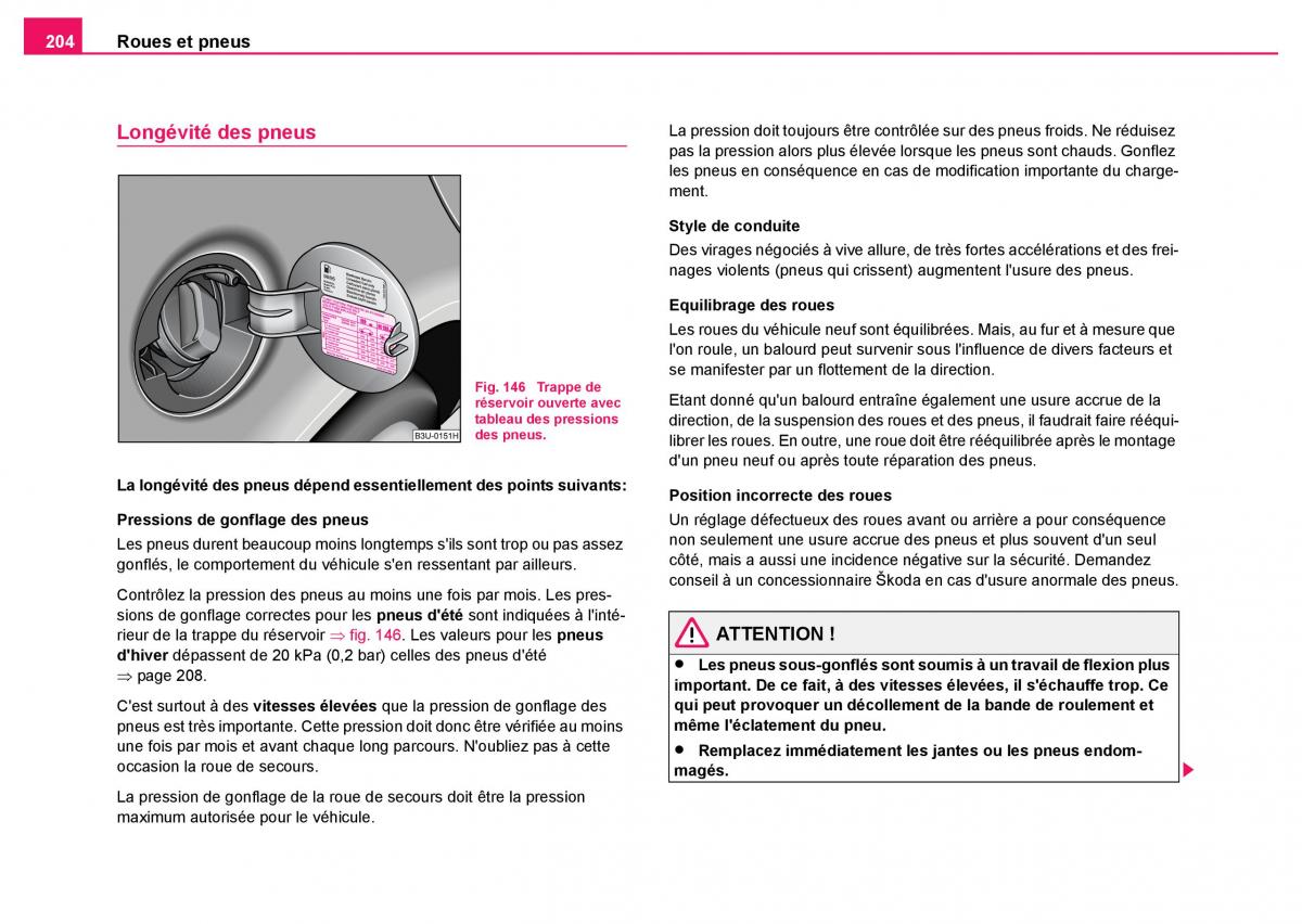 Skoda Fabia I 1 manuel du proprietaire / page 205