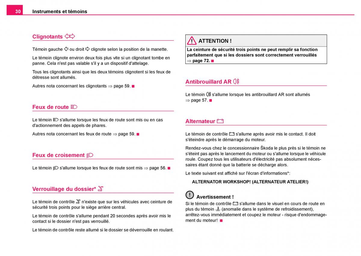 Skoda Fabia I 1 manuel du proprietaire / page 31