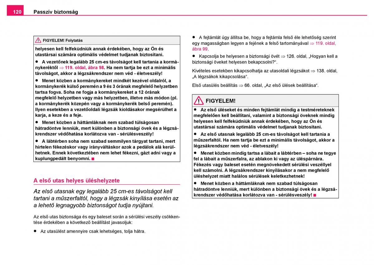 Skoda Fabia I 1 kezelesi utmutato / page 121