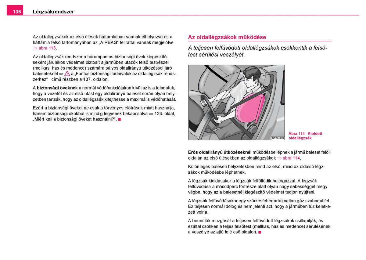 Skoda Fabia I 1 kezelesi utmutato / page 137