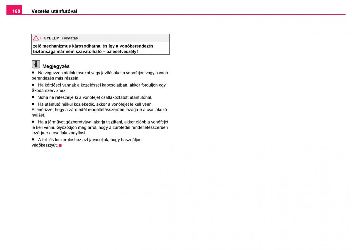 Skoda Fabia I 1 kezelesi utmutato / page 169