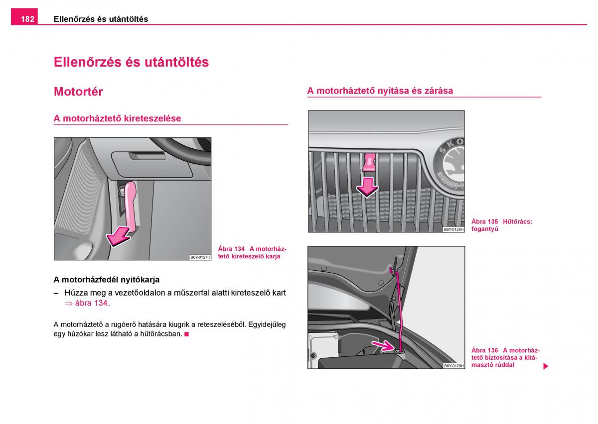 Skoda Fabia I 1 kezelesi utmutato / page 183