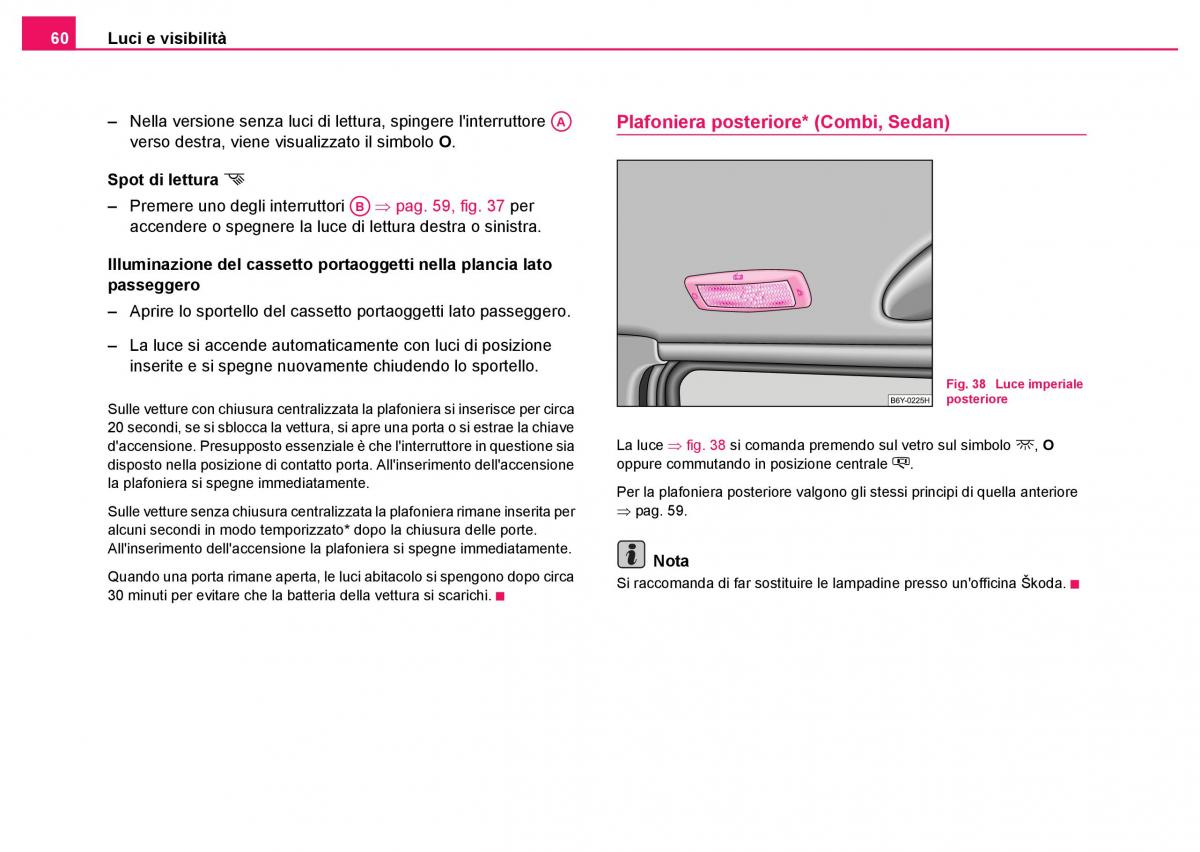 Skoda Fabia I 1 manuale del proprietario / page 61