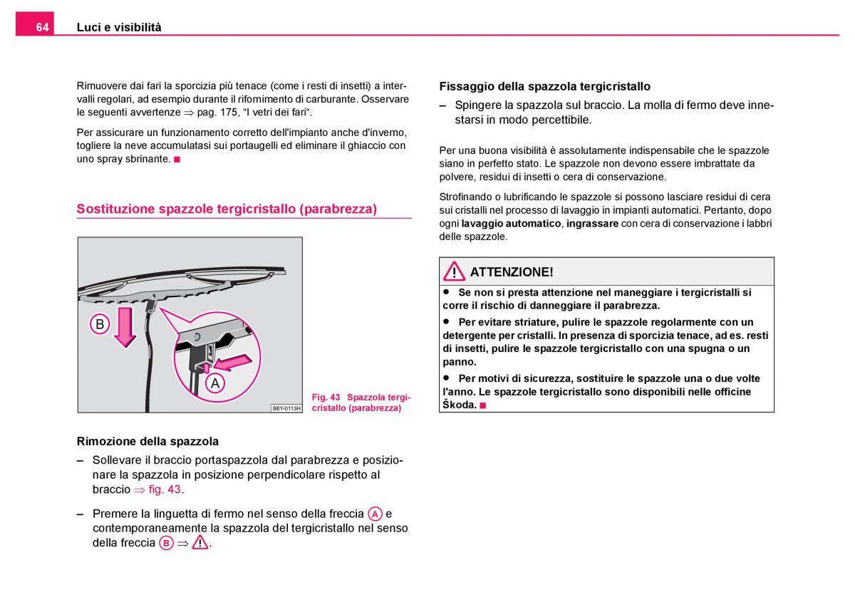 Skoda Fabia I 1 manuale del proprietario / page 65