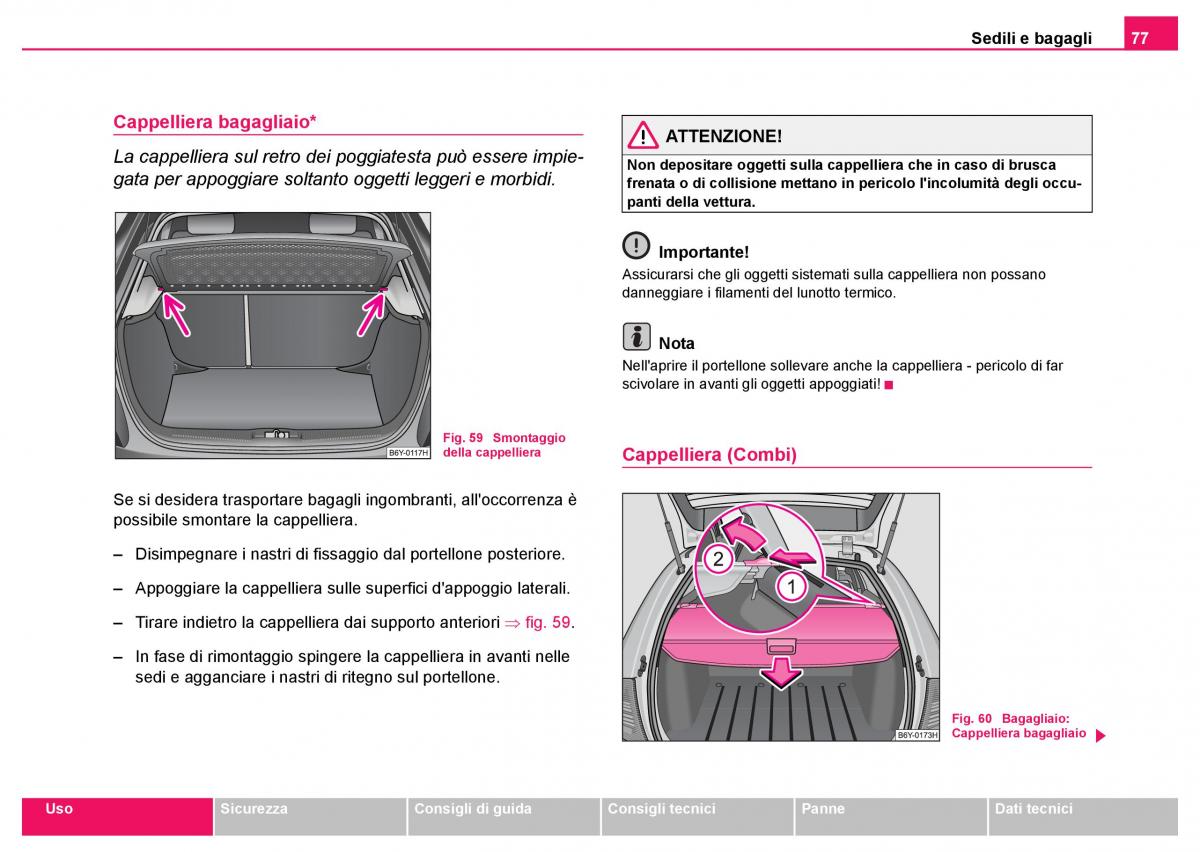 Skoda Fabia I 1 manuale del proprietario / page 78