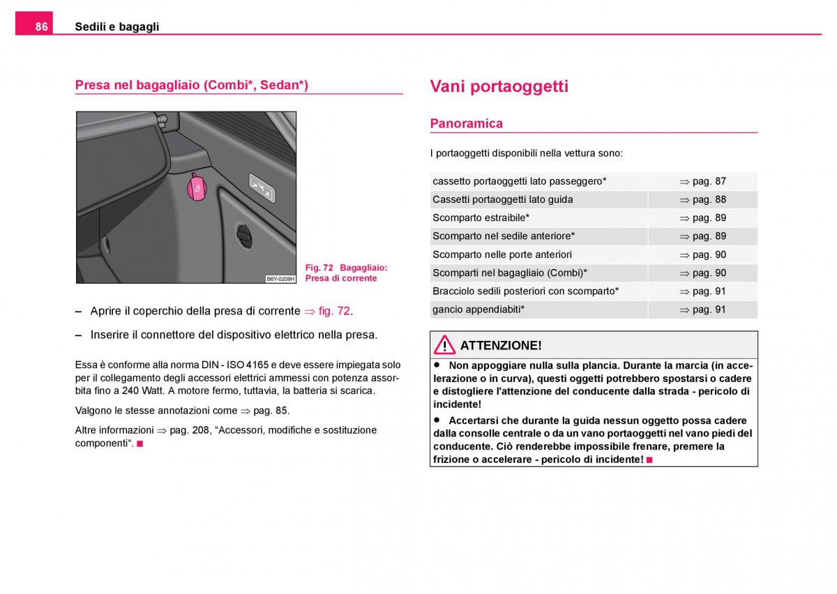 Skoda Fabia I 1 manuale del proprietario / page 87