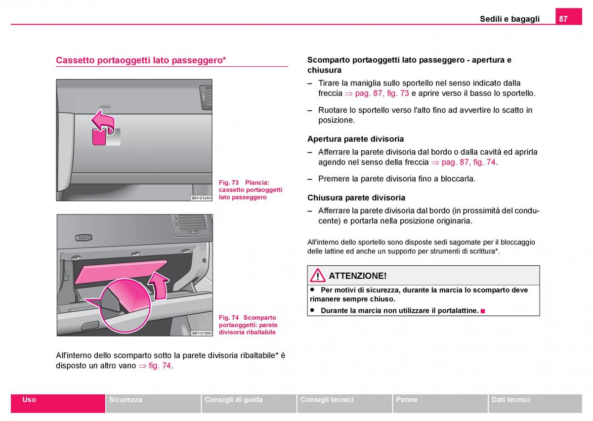 Skoda Fabia I 1 manuale del proprietario / page 88