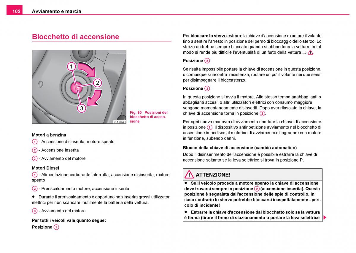 Skoda Fabia I 1 manuale del proprietario / page 103