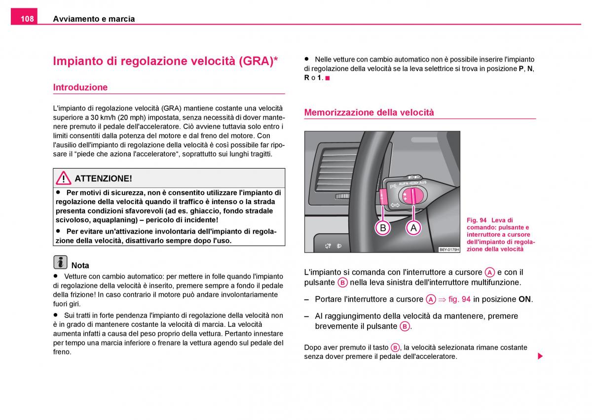 Skoda Fabia I 1 manuale del proprietario / page 109