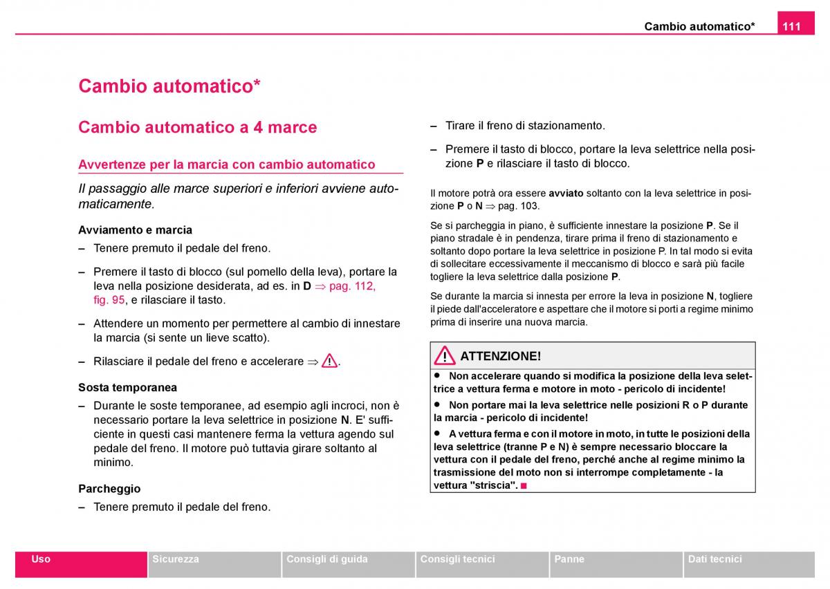 Skoda Fabia I 1 manuale del proprietario / page 112