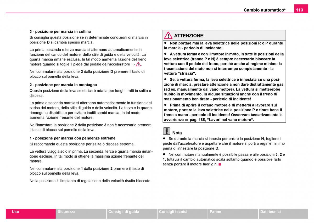 Skoda Fabia I 1 manuale del proprietario / page 114