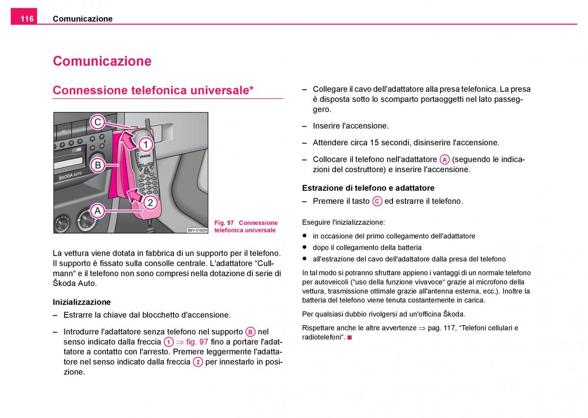 Skoda Fabia I 1 manuale del proprietario / page 117