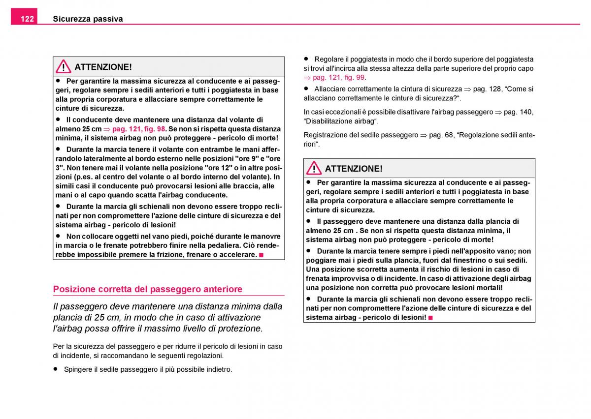 Skoda Fabia I 1 manuale del proprietario / page 123