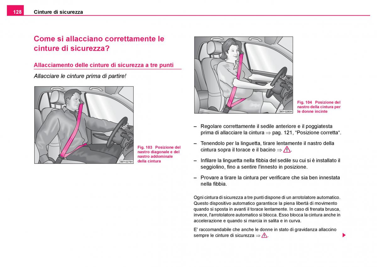 Skoda Fabia I 1 manuale del proprietario / page 129