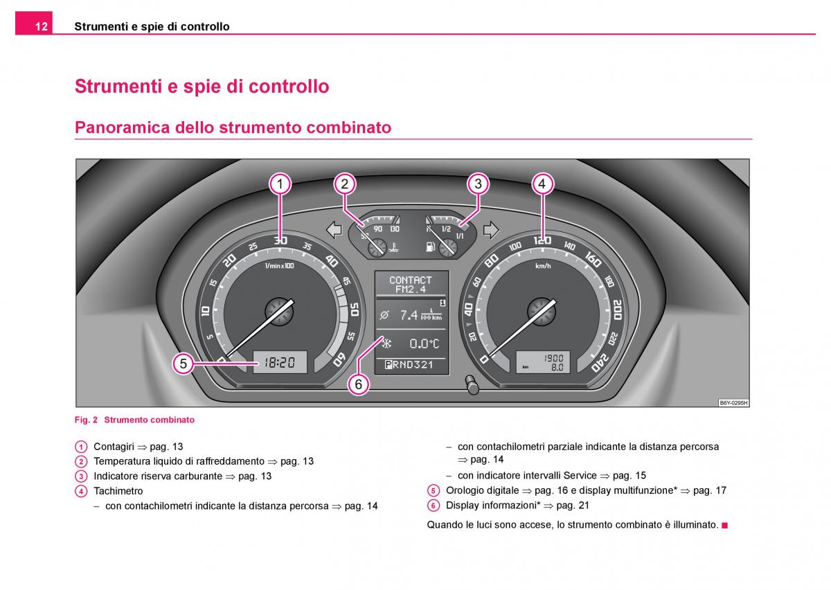 Skoda Fabia I 1 manuale del proprietario / page 13