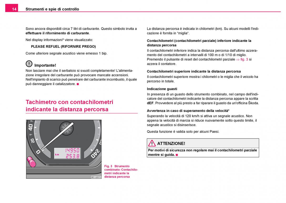 Skoda Fabia I 1 manuale del proprietario / page 15