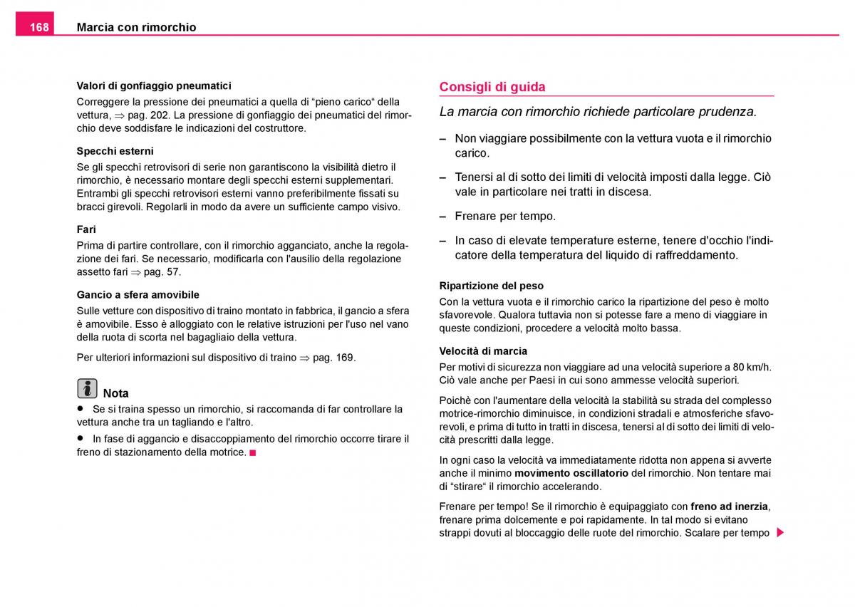 Skoda Fabia I 1 manuale del proprietario / page 169