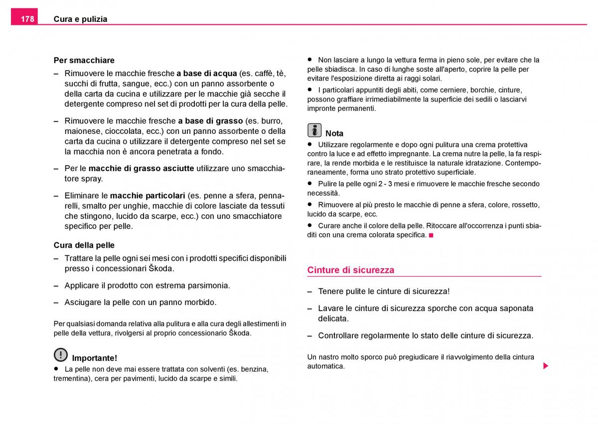 Skoda Fabia I 1 manuale del proprietario / page 179