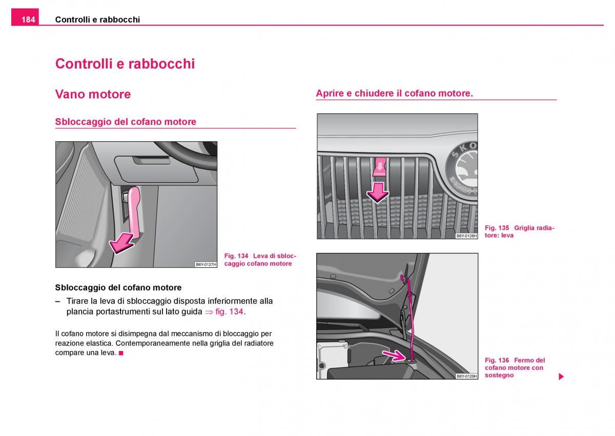 Skoda Fabia I 1 manuale del proprietario / page 185