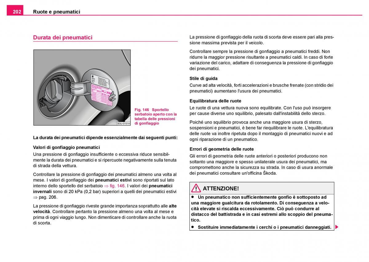 Skoda Fabia I 1 manuale del proprietario / page 203