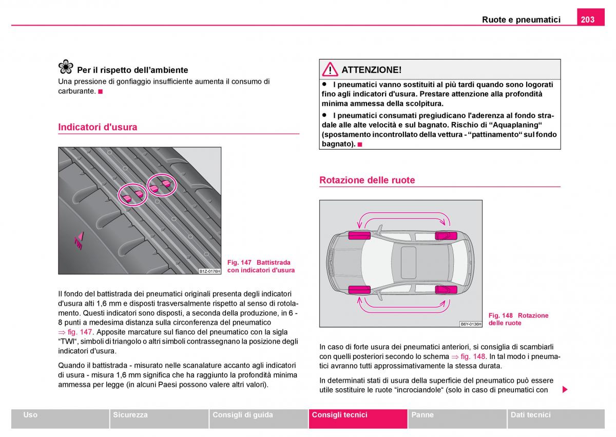 Skoda Fabia I 1 manuale del proprietario / page 204