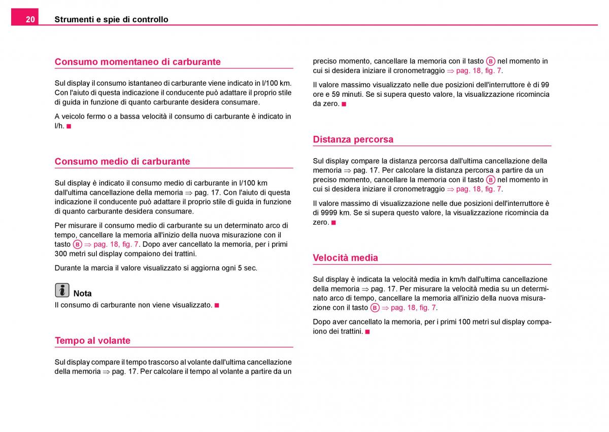 Skoda Fabia I 1 manuale del proprietario / page 21