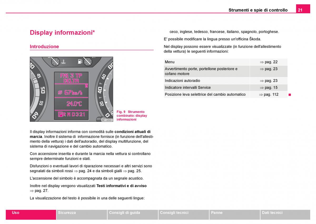 Skoda Fabia I 1 manuale del proprietario / page 22