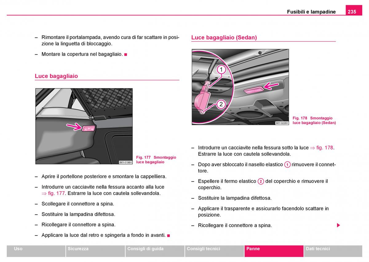 Skoda Fabia I 1 manuale del proprietario / page 236