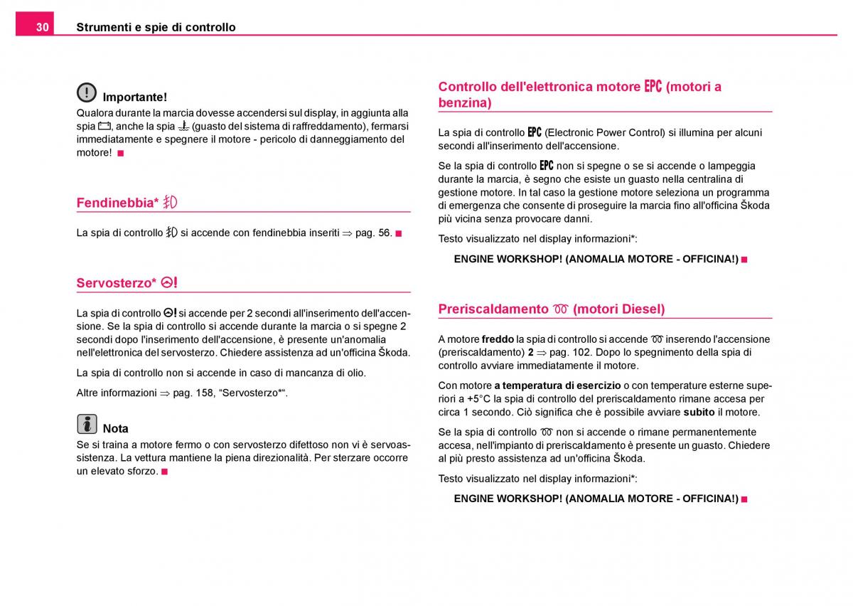 Skoda Fabia I 1 manuale del proprietario / page 31