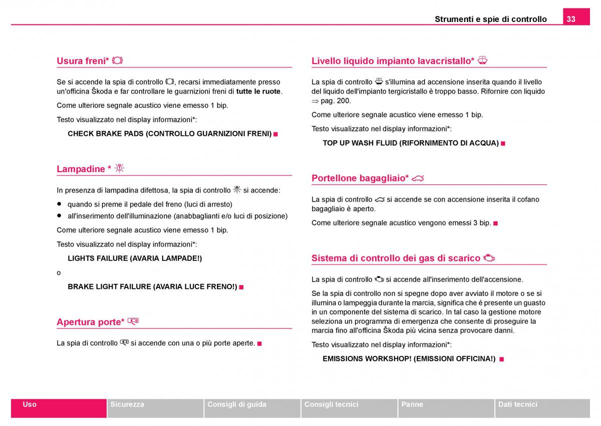 Skoda Fabia I 1 manuale del proprietario / page 34