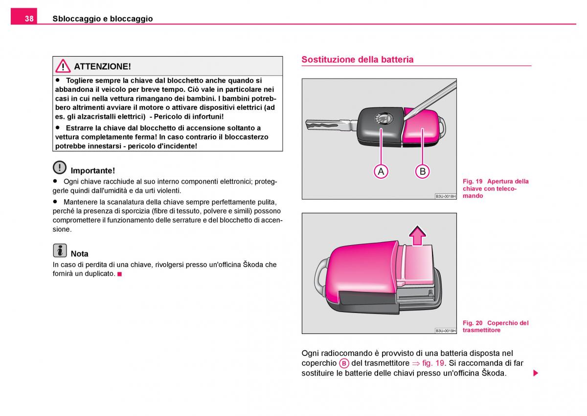 Skoda Fabia I 1 manuale del proprietario / page 39