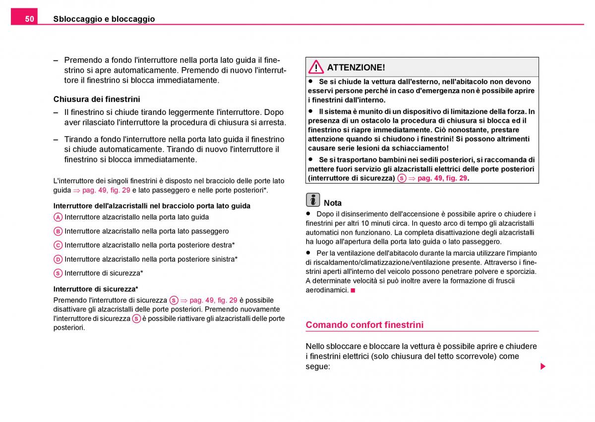 Skoda Fabia I 1 manuale del proprietario / page 51