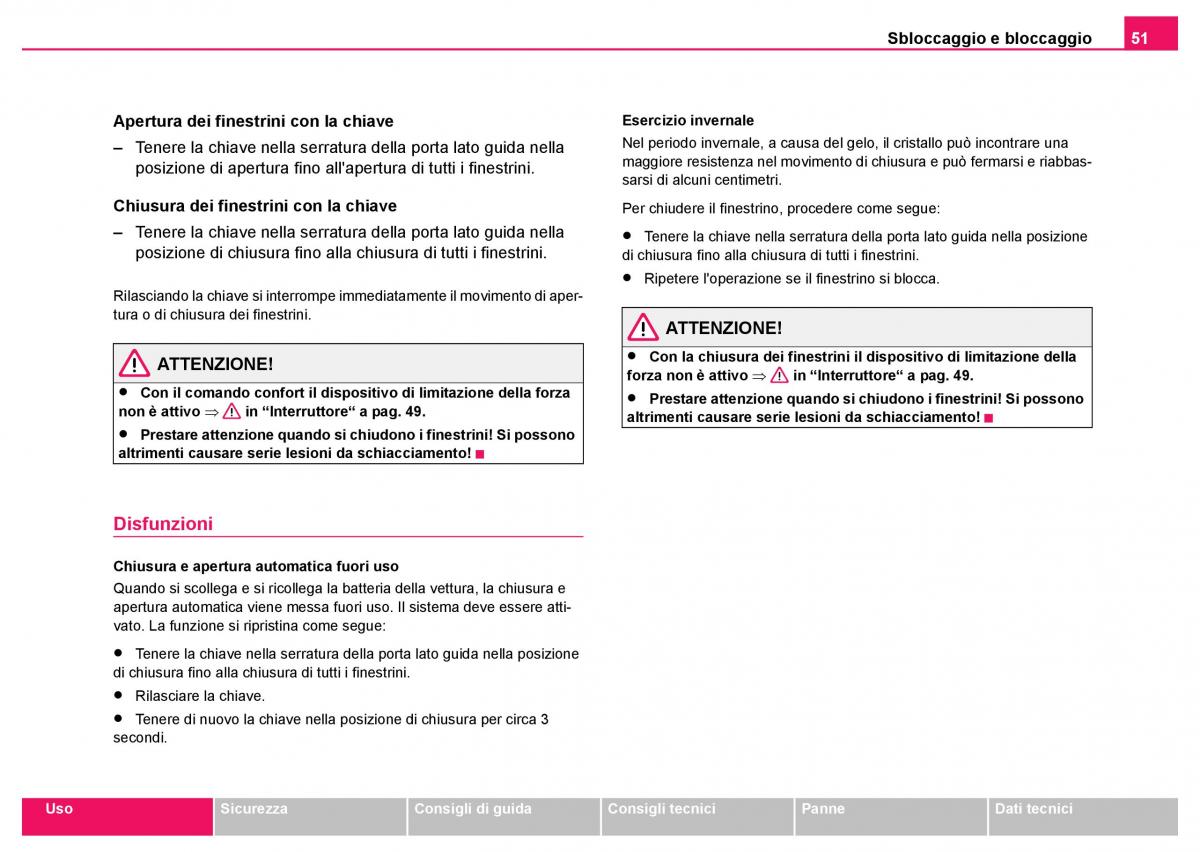 Skoda Fabia I 1 manuale del proprietario / page 52