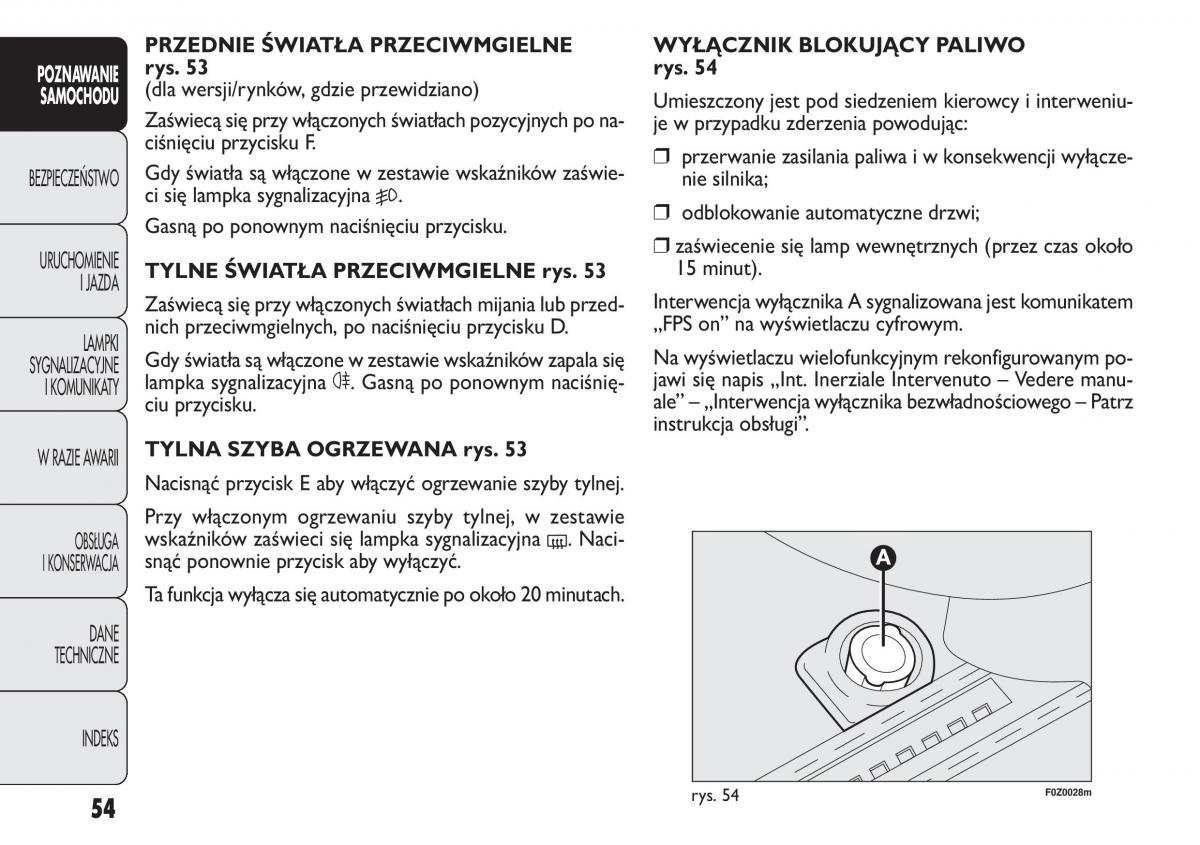 Fiat Panda II 2 instrukcja obslugi / page 55