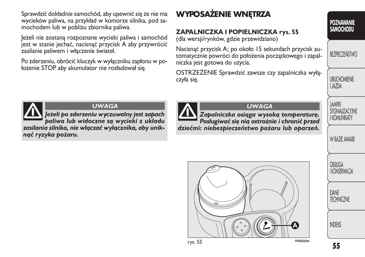 Fiat Panda II 2 instrukcja obslugi / page 56