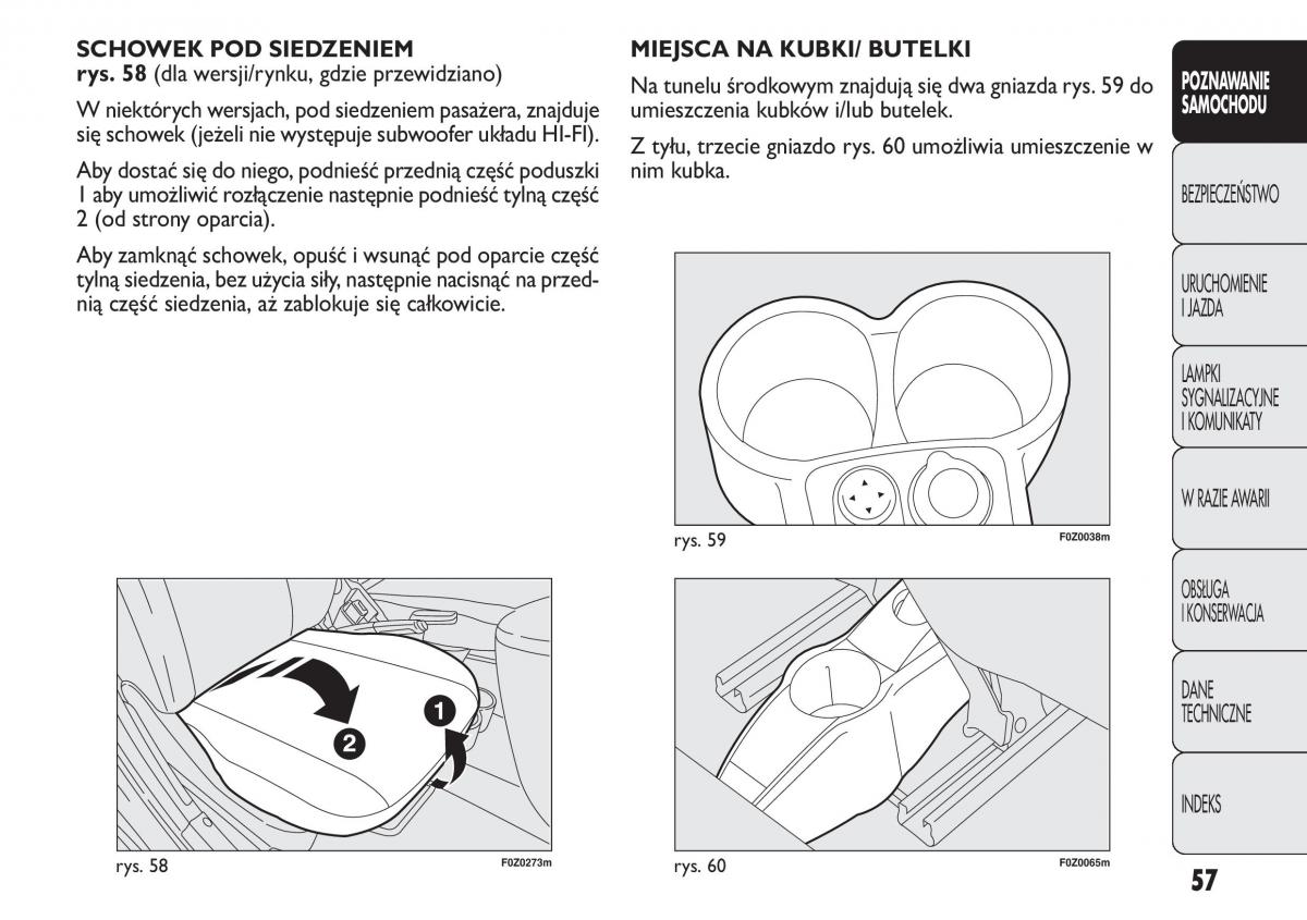 Fiat Panda II 2 instrukcja obslugi / page 58