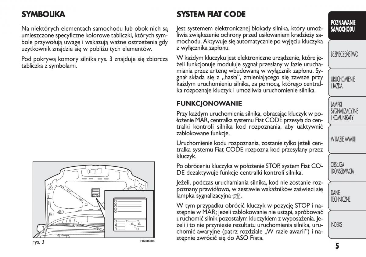 Fiat Panda II 2 instrukcja obslugi / page 6