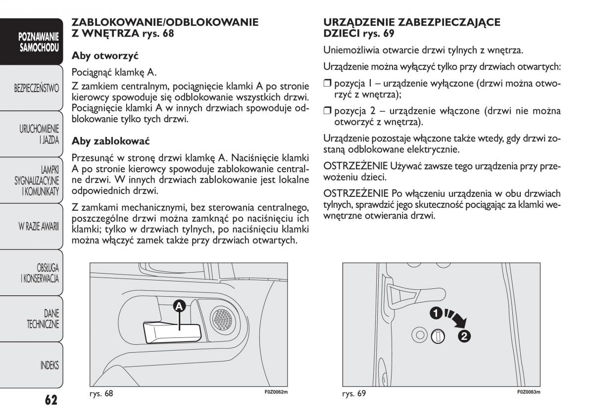 Fiat Panda II 2 instrukcja obslugi / page 63